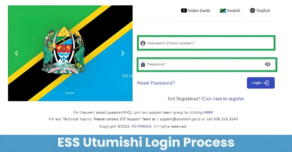 ESS Utumishi Portal Login Made Easy – Full guide2025